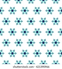 Abstract geometric snowflakes hipster fashion pillow christmas pattern