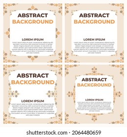 abstract geometric social media post template design