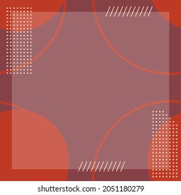 Abstract Geometric Social Media Template Illustration, Aesthetic Template, Layout Instagram, Seamless Pattern, Vector Illustration Drawing.