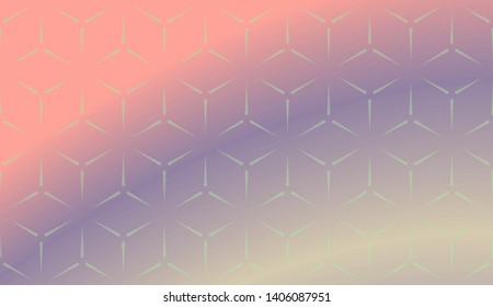 Abstract Geometric Soft Colorful Background. For Brochure, Banner, Wallpaper, Mobile Screen. Vector Illustration.