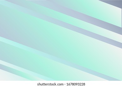 Abstract geometric soft pastel gradient background vector template with mint, light blue colors