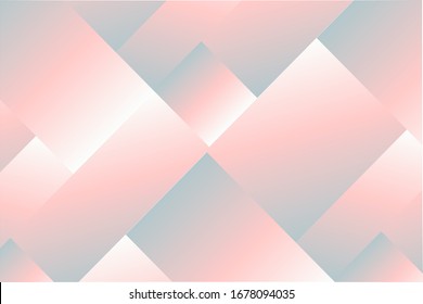 Abstract geometric soft pastel gradient background vector template with blush pink colors