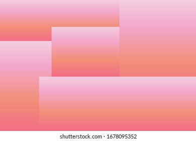 Abstract geometric soft pastel gradient background vector template with cupcake colors