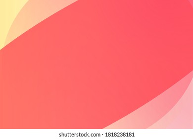 Abstract geometric soft pink and yellow color vector design. Simple shapes pattern, gradient mosaic ornamental vector background with empty copy space for text and advertising