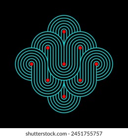 Abstract geometric special pattern design