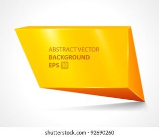 Abstract geometric speech bubble vector background. Eps 10.