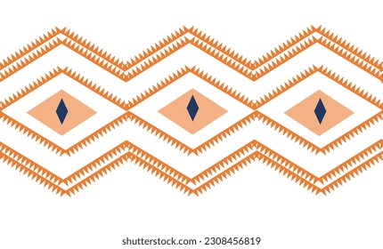 abstract geometric spiky zigzag line on white background endless pattern design for traditional fabric printing
