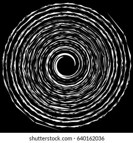 Abstract geometric spiral. Spiral, twirl abstract element.