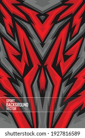 Abstract geometric sports background. Racing line pattern graphic for extreme sport jersey team, vinyl wrap and decal. 