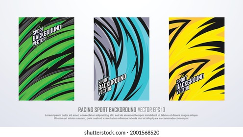 Abstract geometric sports background. Racing line pattern graphic for extreme sport jersey team, vinyl wrap and decal.