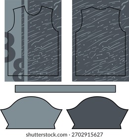 Abstract Geometric Sports Jersey Template vector design