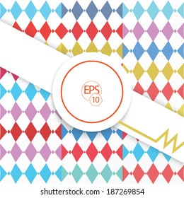 Abstract geometric spring color composition for your brochure or digital invitation card background