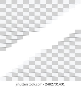 Abstract geometric square 3d shape pattern artwork background. 3D style box shapes