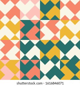 Abstract geometric of square artwork design with simple shape and figures. Vector pattern graphics with geometry elements. Perfect for web banner, business presentation, branding package, fabric print