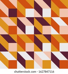 Abstract geometric of square artwork design with simple shape and figures. Vector pattern graphics with geometry elements. Perfect for web banner, business presentation, branding package, fabric print
