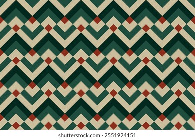 Abstract geometric square background, seamless geometric pattern in vintage colors.