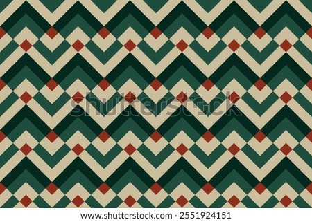 Abstract geometric square background, seamless geometric pattern in vintage colors.