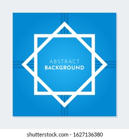 Abstract geometric square background. Simple and clean blue background. Suitable for brochure, flyer and social media post template