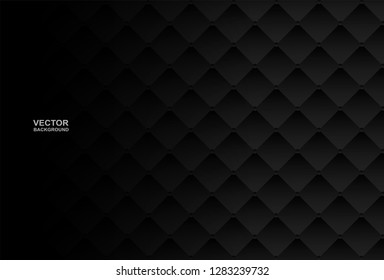 Abstract . Geometric square black background ,light and shadow. Vector.