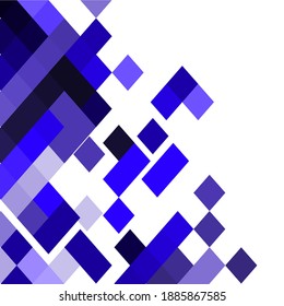 Abstract geometric square, blue, dark background, etc,