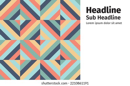 Abstract Geometric Square Colorful Pattern Background for Design Element