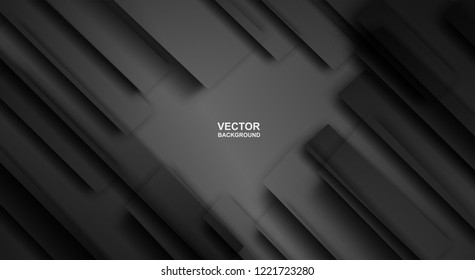Abstract. geometric square diagonal shapes black color background . for  layout, brochure,page, poster. Vector, illustration.