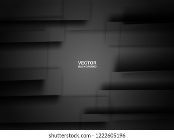 Abstract. geometric square diagonal shapes black color background . for  layout, brochure,page, poster. Vector, illustration.