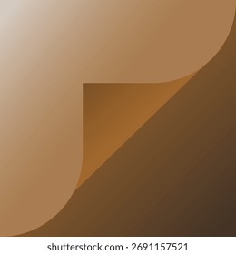 Cuadrado geométrico Abstractas con triángulo de gradiente dorado,