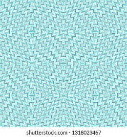 Abstract geometric square illusion pattern of blue and green color background. You can use for print, ad, modern artwork, cover. vector eps10
