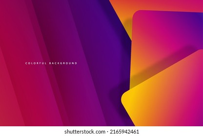 Abstract geometric square overlap layer background vector