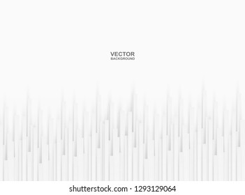 Abstract .Geometric square paper white background ,light and shadow. Vector
