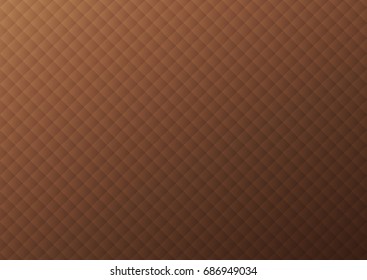 Abstract geometric square pattern in brown gradient color background. For greeting, invitation card, banner, poster and other decoration. Vector illustration.