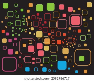Abstract Geometric Square Pattern – Modern Digital Background