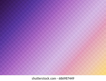 Abstract geometric square pattern in spectrums gradient color background. For greeting, invitation card, banner, poster and other decoration. Vector illustration.