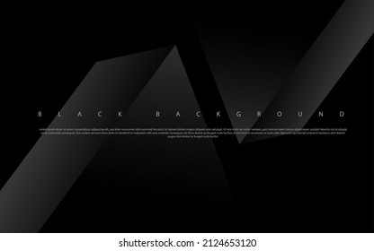 Resumen del fondo negro superior cuadrado geométrico superior.Vector Eps10