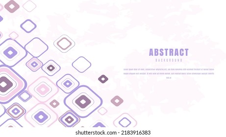 Abstract Geometric Square Purple Background 