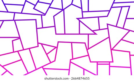 Abstract geometric square and rectangle pattern with purple pink lines, modern seamless vector for backgrounds and decorative design