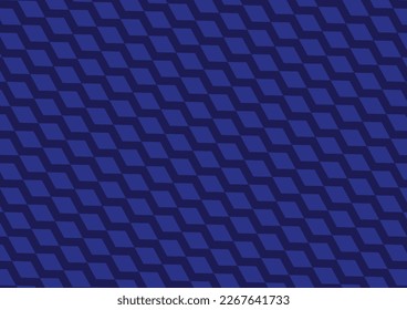 Abstract geometric square shapes on blue background