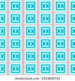 Abstract geometric square shapes seamless vector pattern. Abstract square shapes with textures geometric repeat pattern. Good for textile, fabric, decoration, tiles, wrapping, packaging and more.