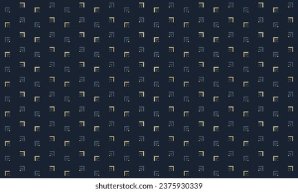 Abstract geometric square stripe seamless pattern . Light brown and blue element on dark blue background. For masculine male shirt lady dress wear fabric textile garment cover decoration.