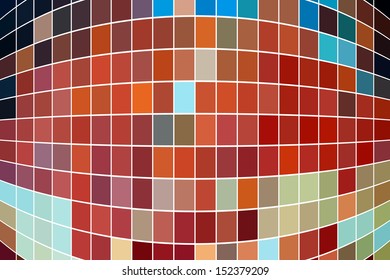 Abstract Geometric Square Technical Background. Retro Squares