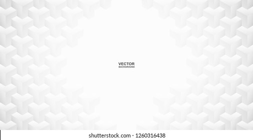 Abstract .Geometric square white background ,light and shadow .Vector