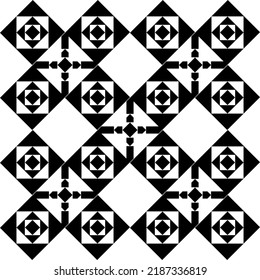 Abstract geometric squares. geometric grid background.Seamless black squares.Seamless black and white square pattern.Geometric shapes.Black and white abstract vector.geometric tile background.