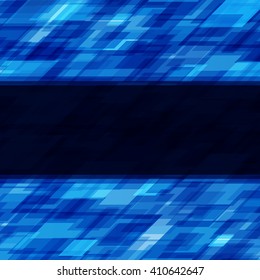 Abstract geometric squares lines blue vector background. Good for promotion materials, brochures, banners. Abstract Backdrop, Technology Background.
