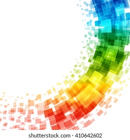 Abstract geometric squares lines vector background. Good for promotion materials, brochures, banners. Abstract Backdrop, Technology Background.