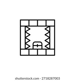 Icono geométrico Abstractas del diseño de la rejilla de la iluminación de la etapa