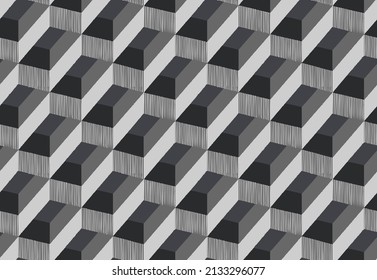 Abstract geometric staircase seamless pattern background