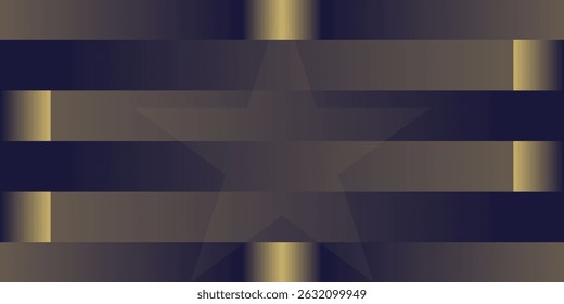 Abstract Geometric Star Composition with Gradient Overlay