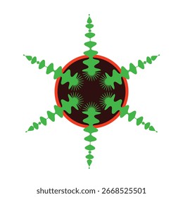 Diseño geométrico Abstractas del Vector del estallido estelar
