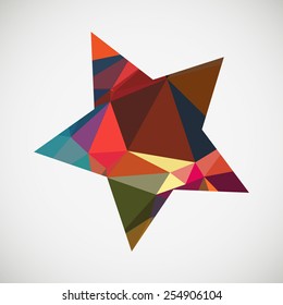 Abstract geometric stars background